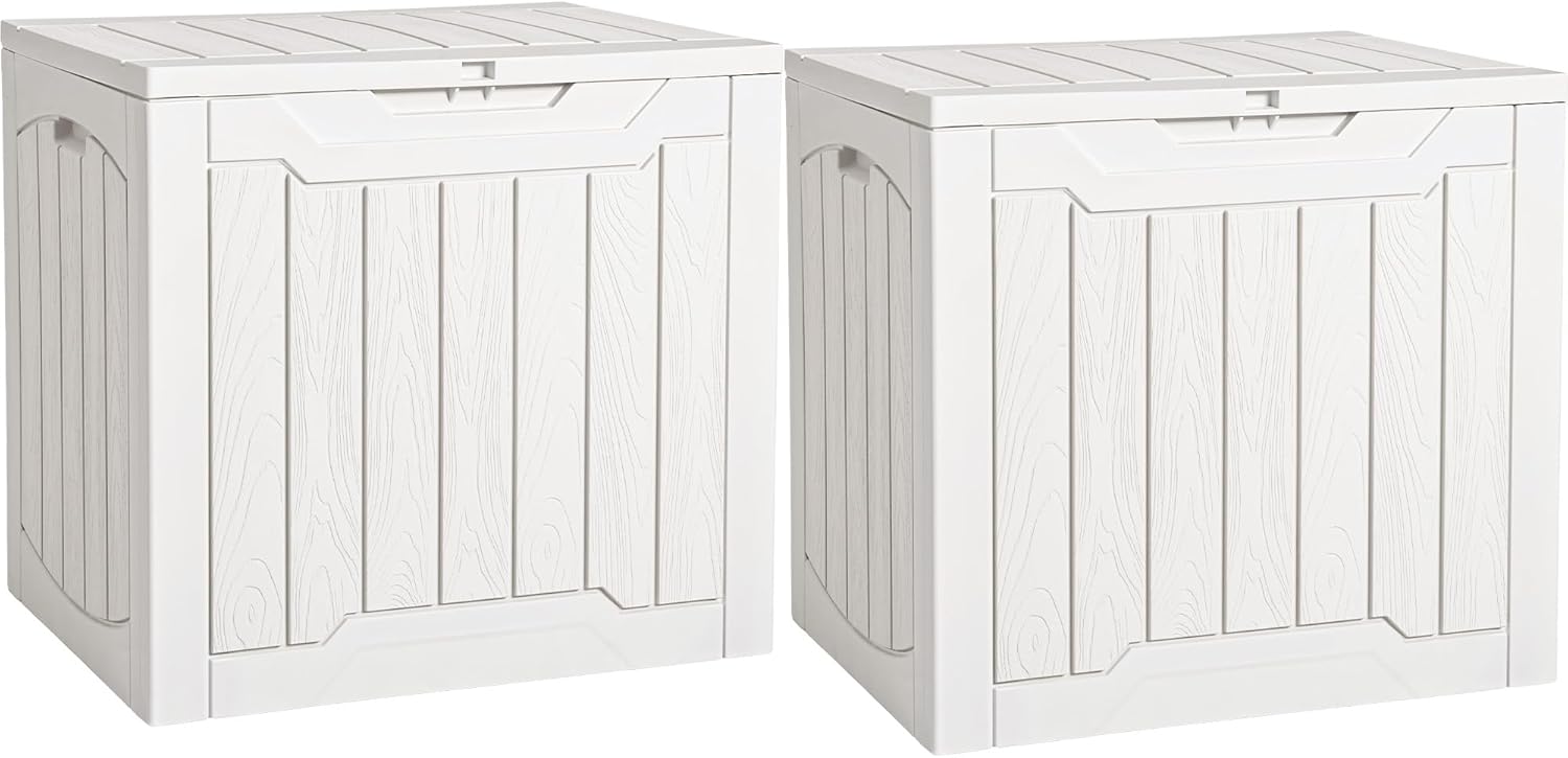 Gardening Tools Storage - 31 Gallon Deck Box Set of