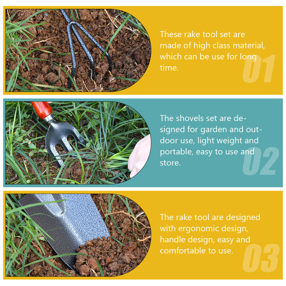 Gardening Tools Trowel - 1Set Professional Garden Tool Kit Stainless