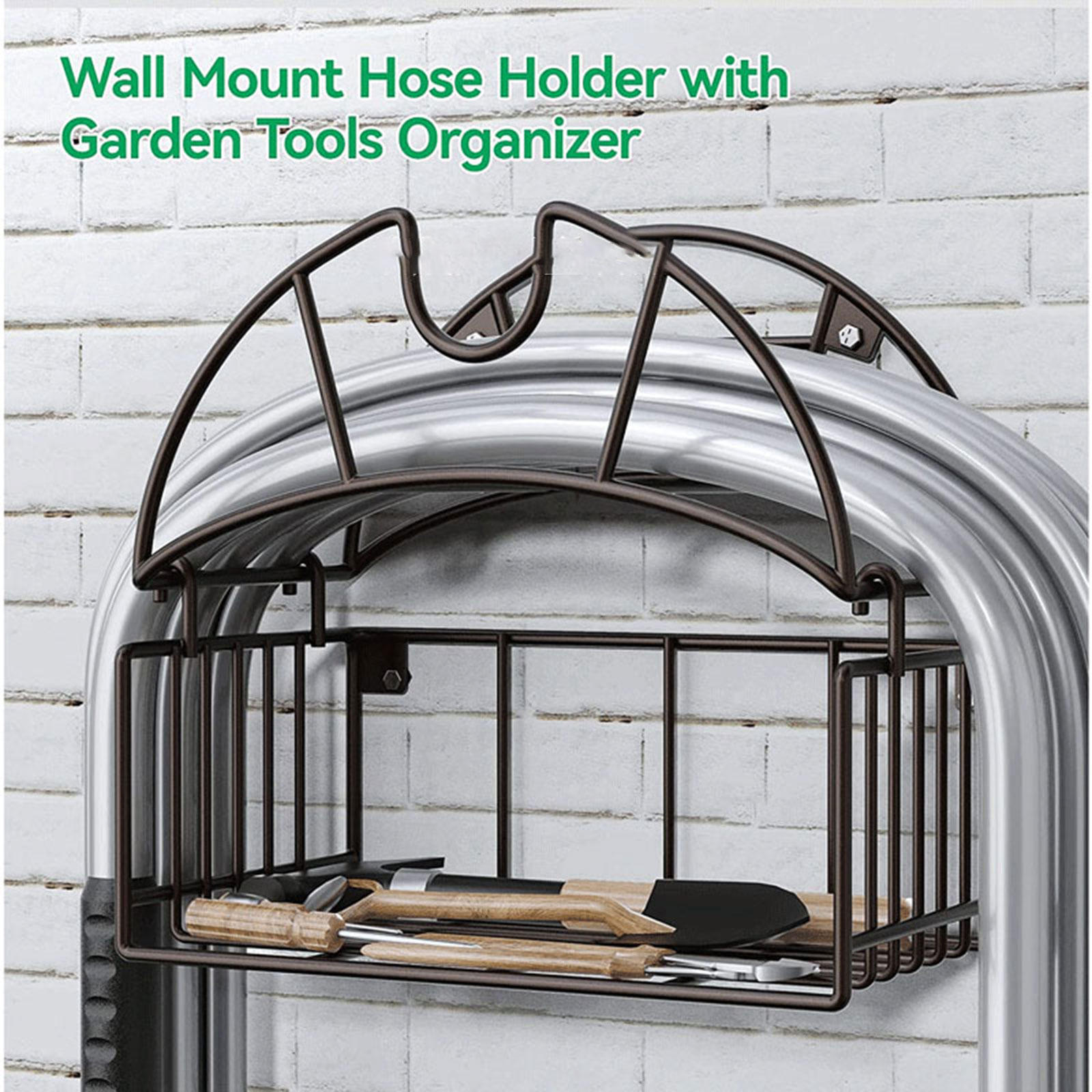 Gardening Tools Storage - Wall Mount Garden Hose Holder with
