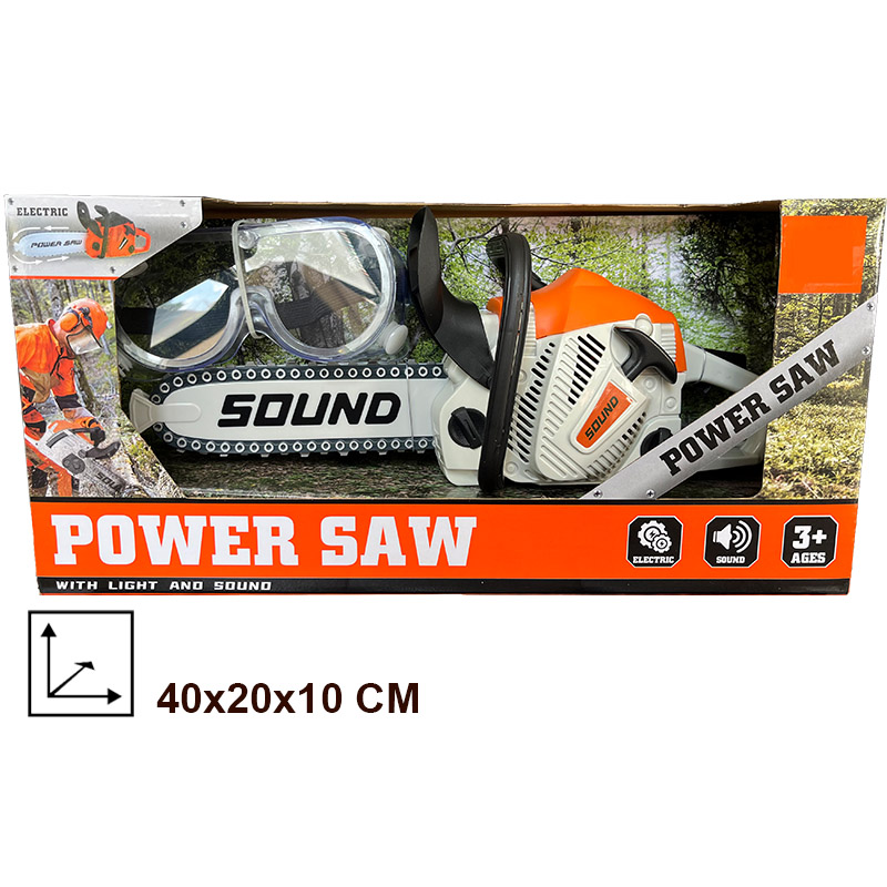 Toy Chainsaw with Goggles Chil - Gardening Tools For 6 Year Old review and price