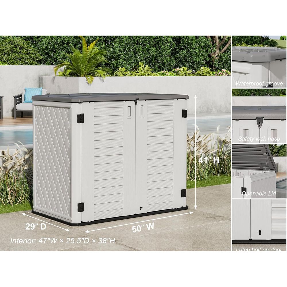 4x2.5 T Outdoor Storage Shed,  - Gardening Tools Storage review and price