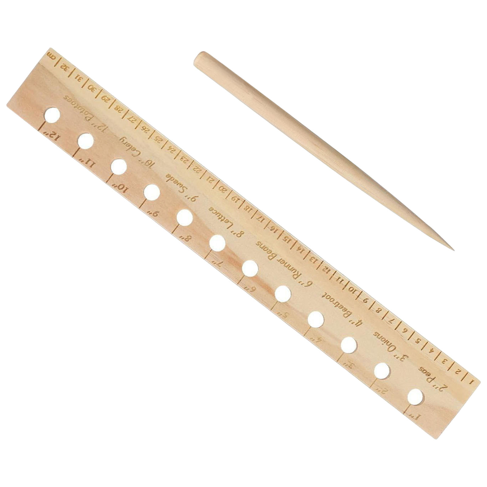 Solid Wood Planting Ruler for  - Gardening Tools For Beginners review and price