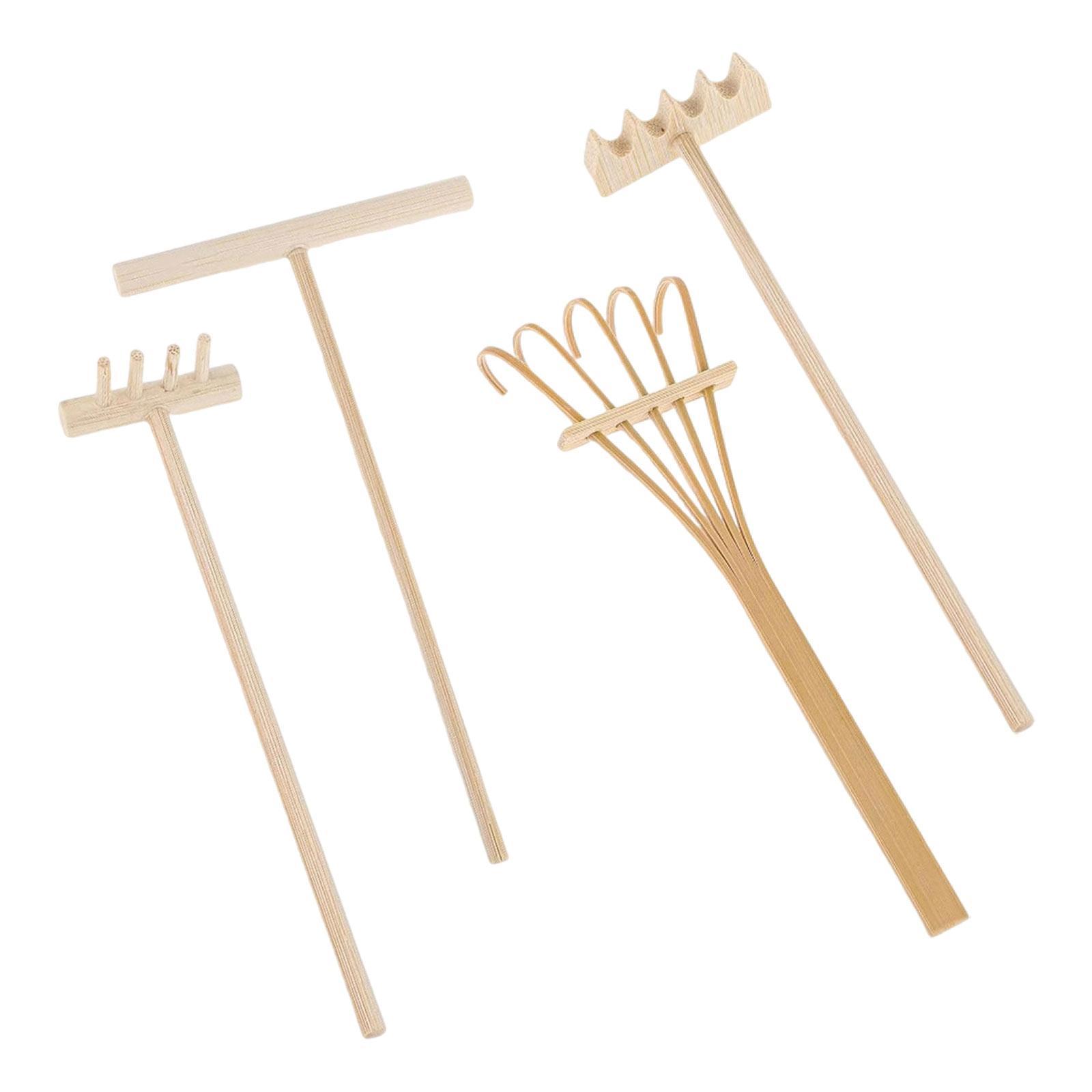 4 Pieces Rake Garden Sand Mini - Gardening Tools Set Gift review and price