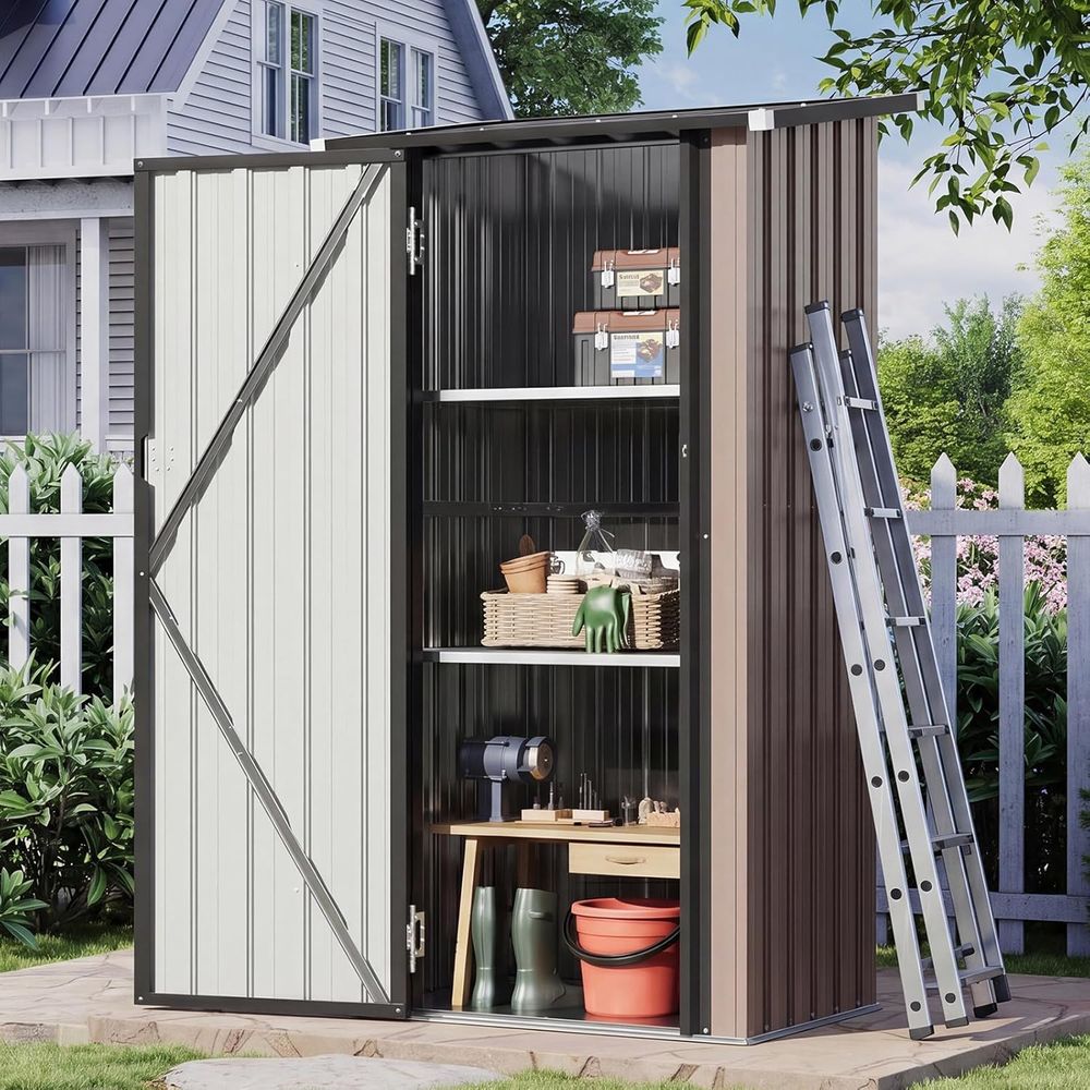 Outdoor Storage Cabinet Shed w - Gardening Tools Storage review and price
