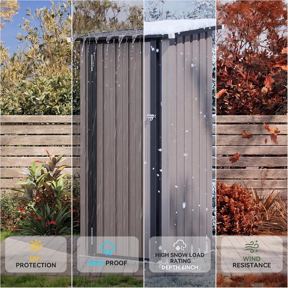 Outdoor Storage Cabinet Shed w - Gardening Tools Storage review and price