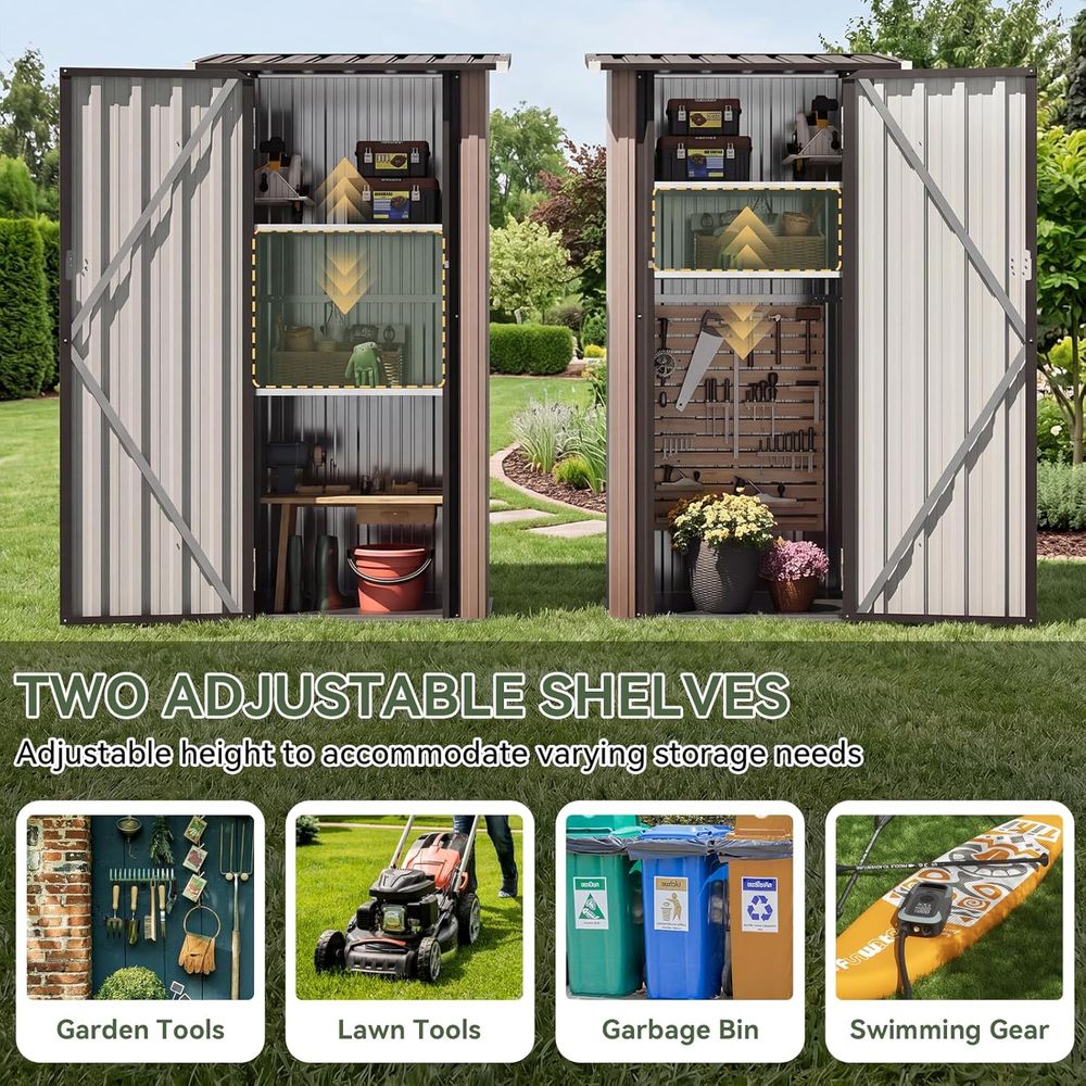 Outdoor Storage Cabinet Shed w - Gardening Tools Storage review and price
