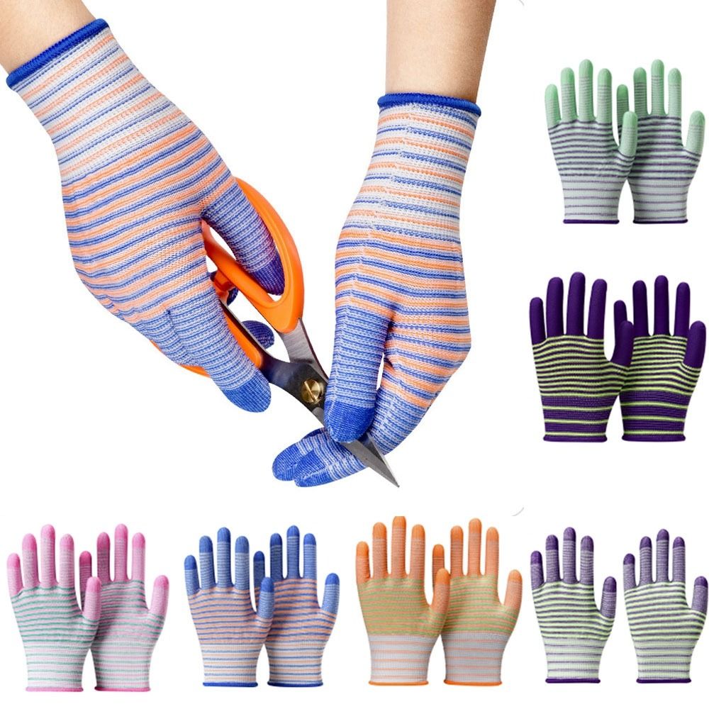 2/3/5 Pairs of PU Coated Zebra - Gardening Tools Gloves review and price