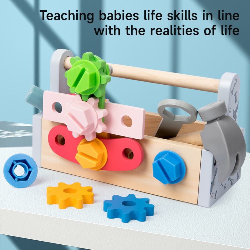 Children Toolbox Wooden Toys D - Gardening Tools Set Gift review and price