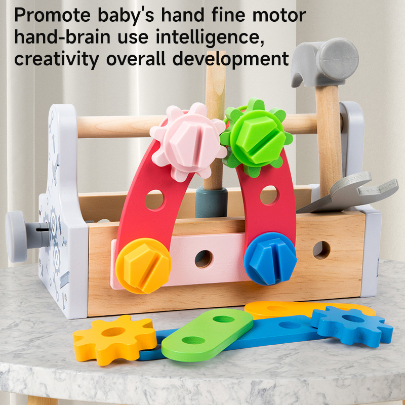 Children Toolbox Wooden Toys D - Gardening Tools Set Gift review and price