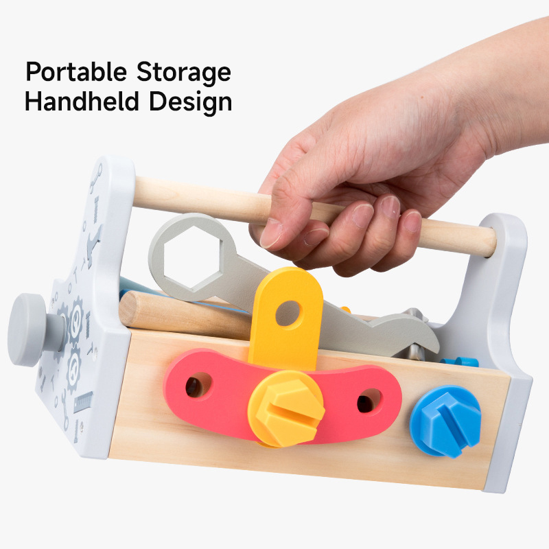 Children Toolbox Wooden Toys D - Gardening Tools Set Gift review and price