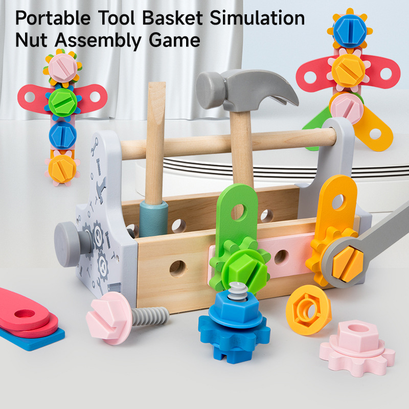 Children Toolbox Wooden Toys D - Gardening Tools Set Gift review and price