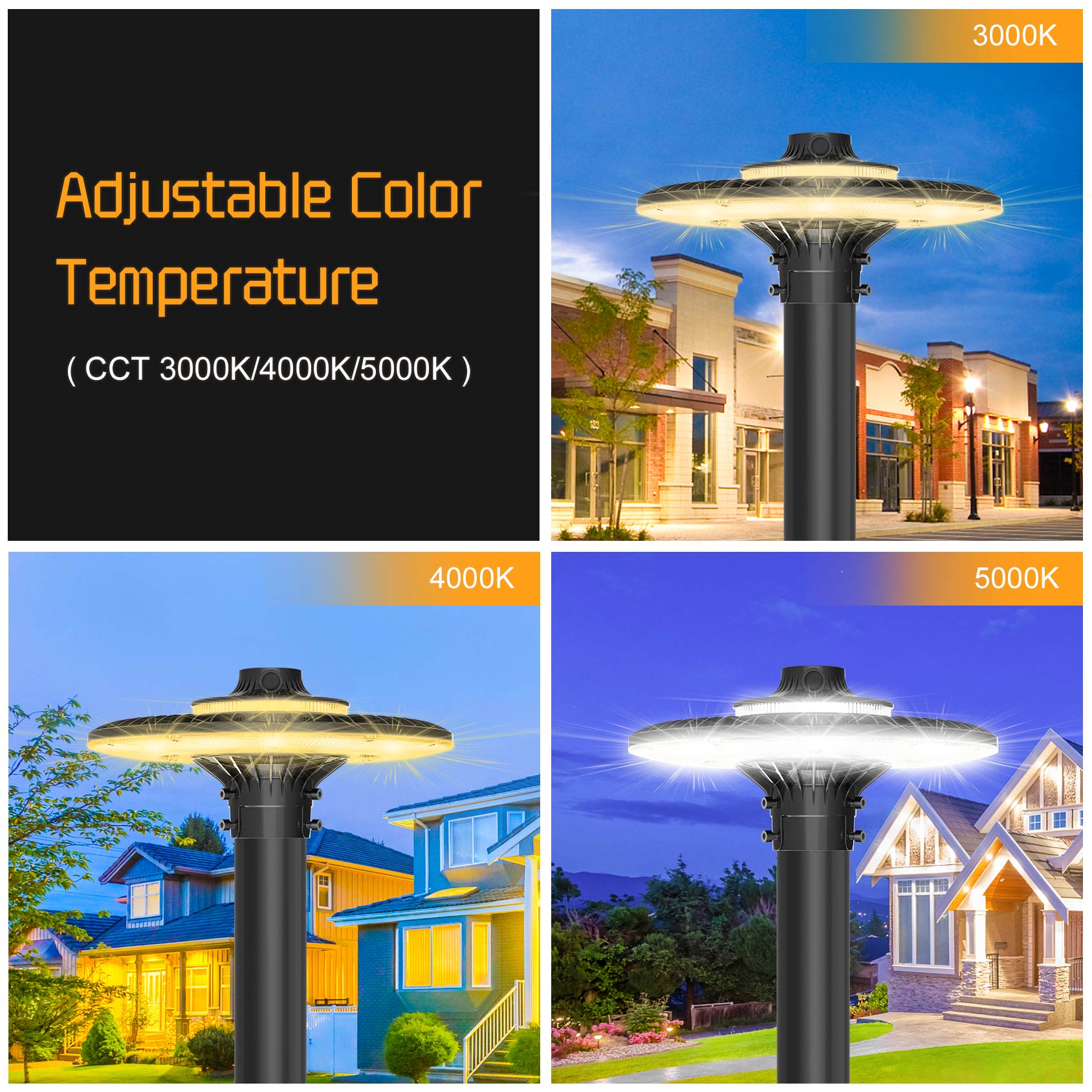 LED POST TOP Fixture ETL CE UL - Gardening Tools List review and price