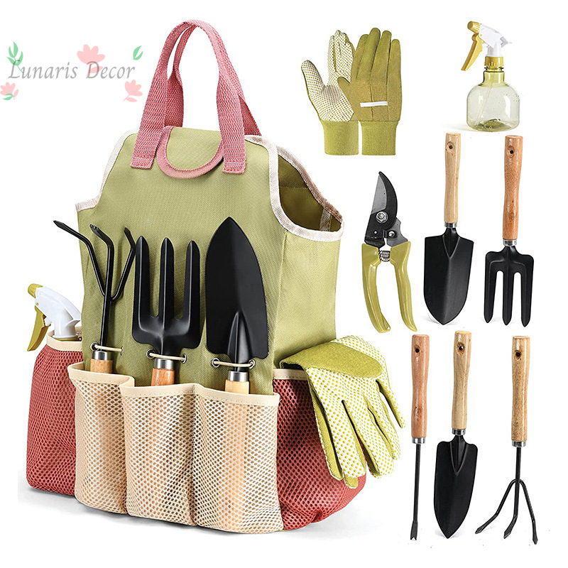 9-piece outdoor garden tool ki - Gardening Tools Set Gift review and price
