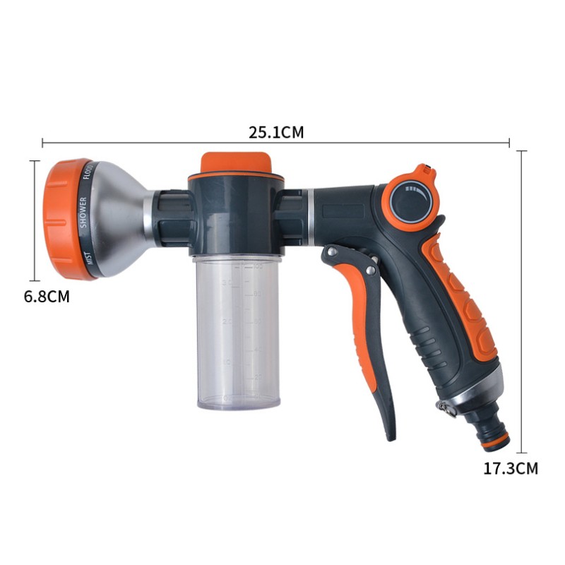 New Foam Water Gun Hose Nozzle - Gardening Tools For Beginners review and price