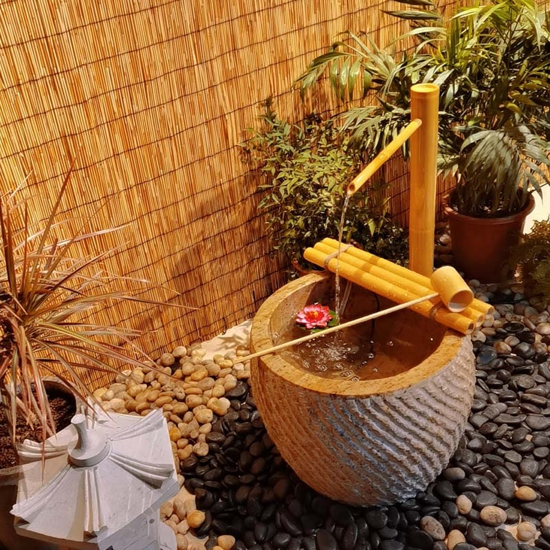 Japanese bamboo Jinglu stone b - Gardening Hand Tools Japanese review and price