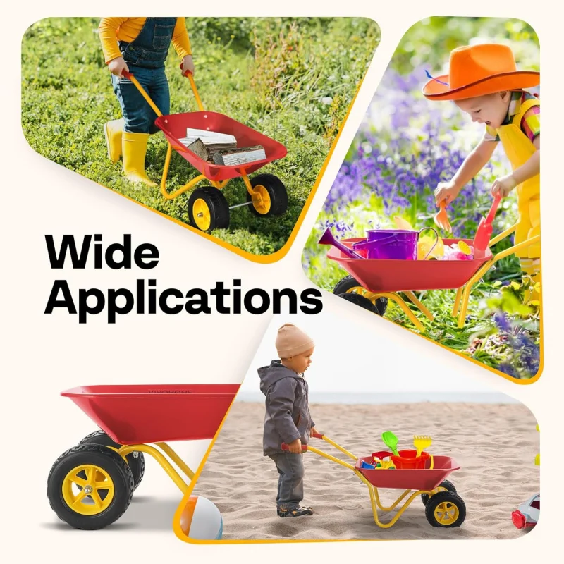Kids Wheelbarrow Children Gard - Gardening Tools Set Gift review and price