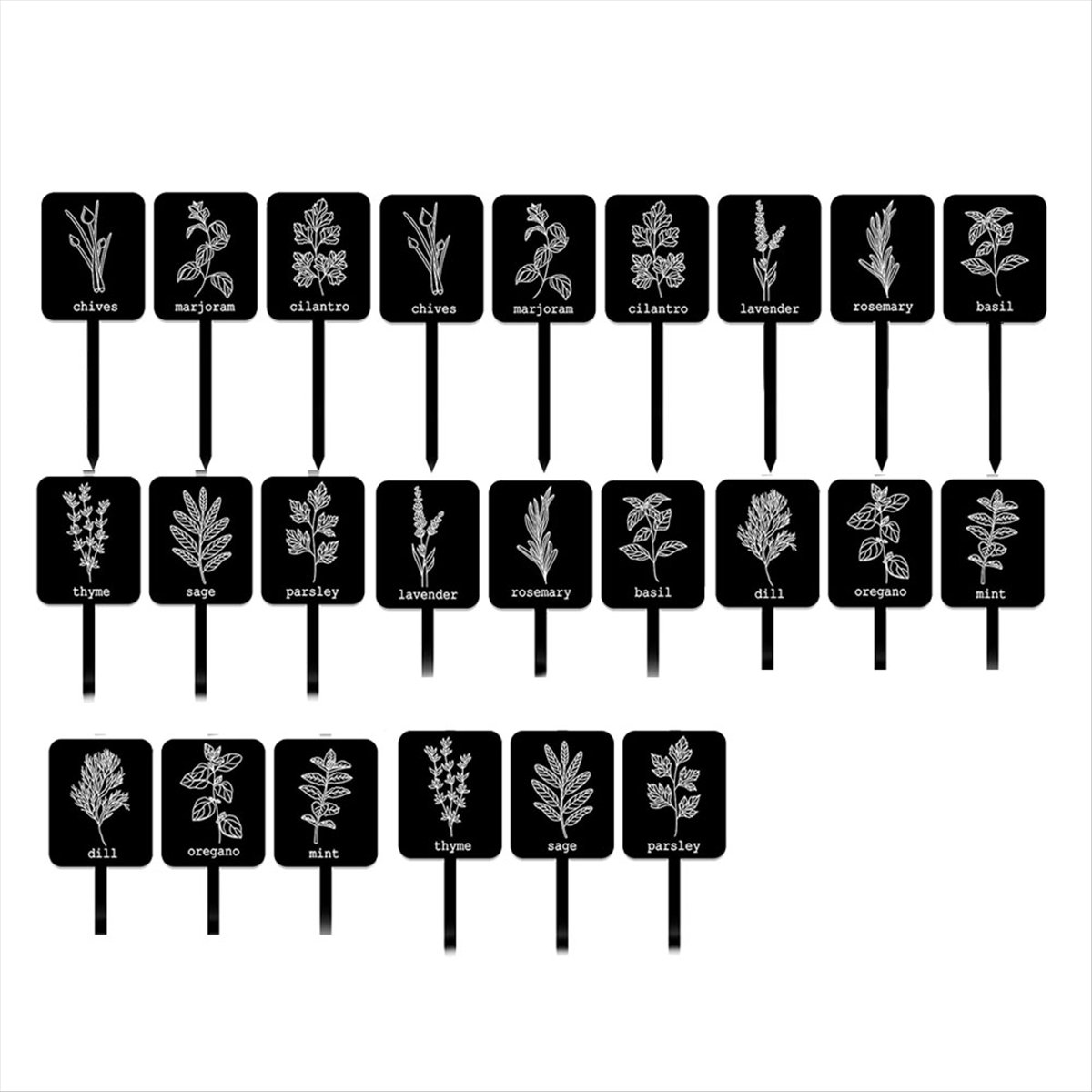 AA14 24Pcs Acrylic Plant Label - Gardening Tools With Names review and price